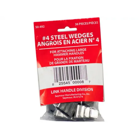 Link Handle 64146 3/4 By 1 1/16 Inch Steel Handle Wedge Pack Of 36