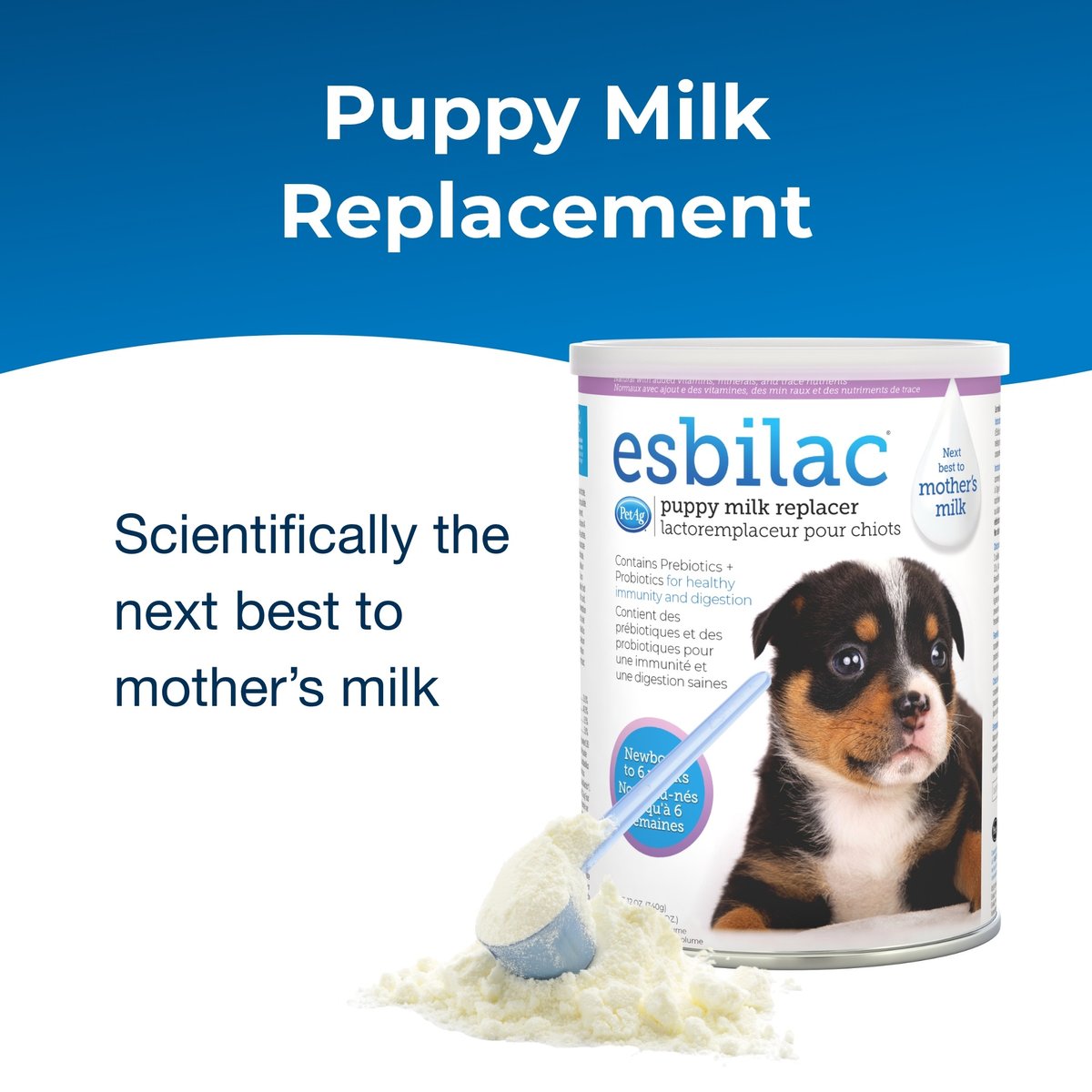 PetAg Esbilac Puppy Milk Replacer Powder for Puppies, 12-oz can