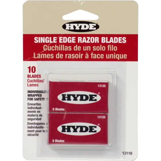 Hyde 13110 Single Edge Razor Blades 2 Packs Of 5