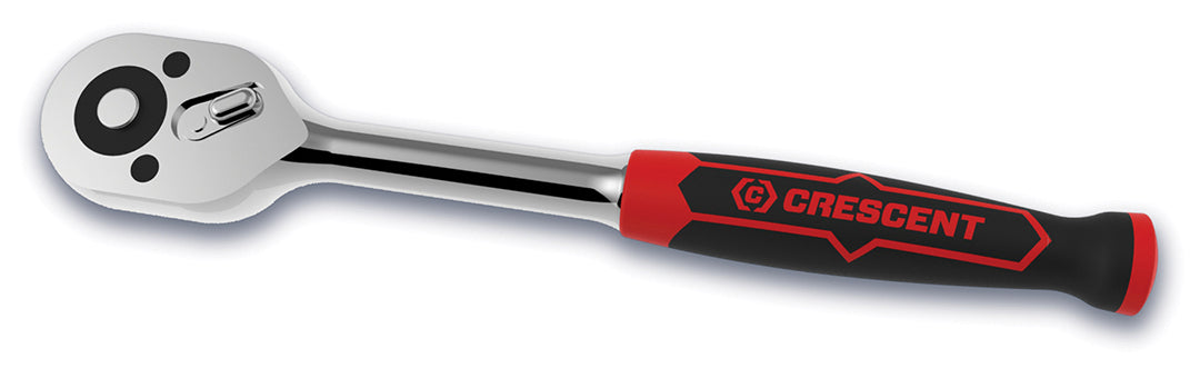 Crescent 1/2in Drive 72 Tooth Quick Release Dual Material Teardrop Ratchet 12-1/2 In.