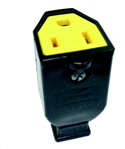 Eaton Wiring Devices SA993 Black Grounded Connector