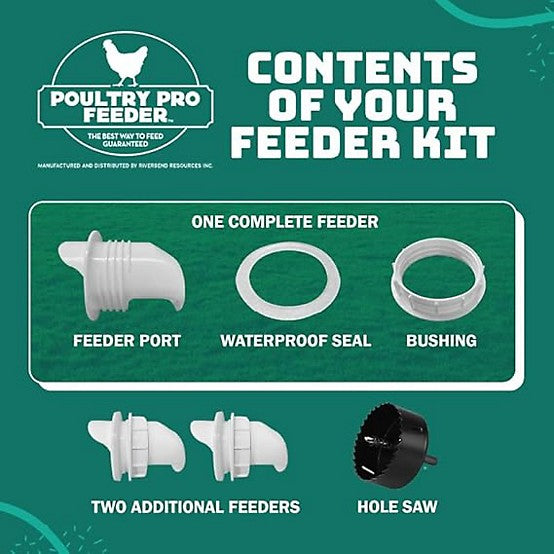 Riverbend Resources Poultry Pro Feeder Kit, Assembled