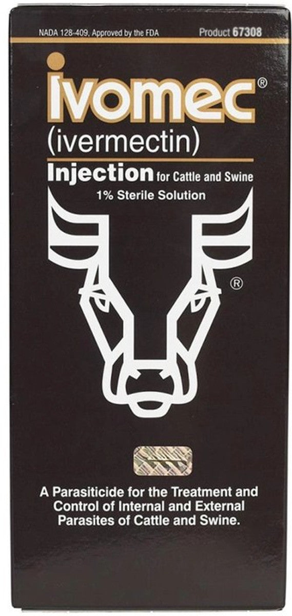 IvoMec 1% Cattle & Swine Injection, 500 mL