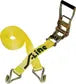 S-Line 557-WHK 500 Series Strap, 2 in W, 27 ft L, Polyester, 3333 lb Working Load, Hook End