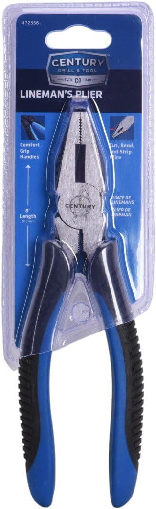 Century Drill & Tool 8" Linesman Pliers 1-1/2" Jaw