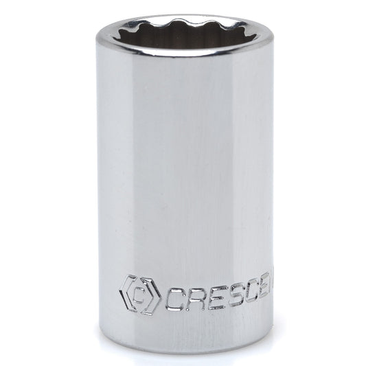 Crescent 7/16 in. X 3/8 in. drive SAE 6 Point Deep Socket 1 pc