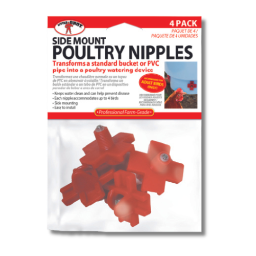 Miller Poultry Nipples, 4 pack