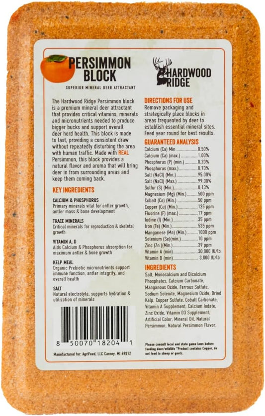 Deer Salt Lick Block, Made with Real Persimmon