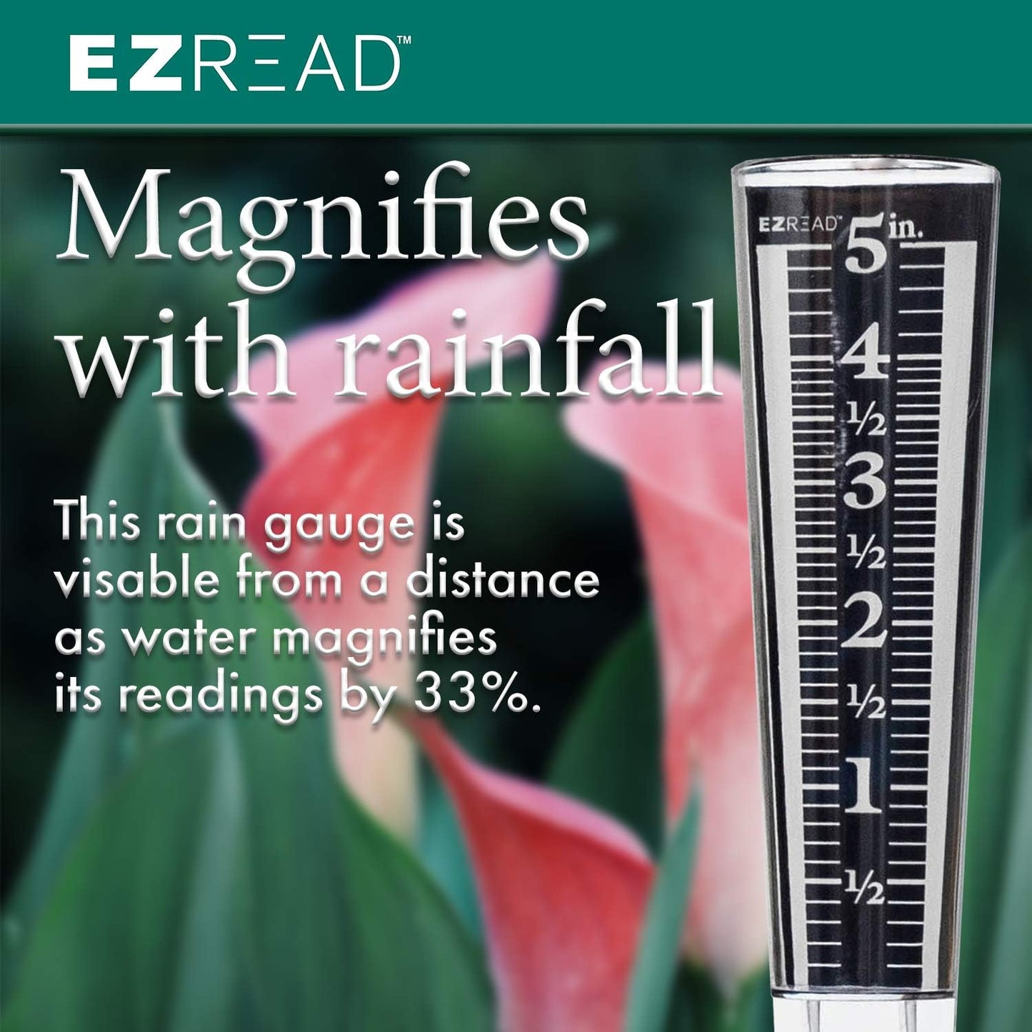RAIN GAUGE MAGNIFYING