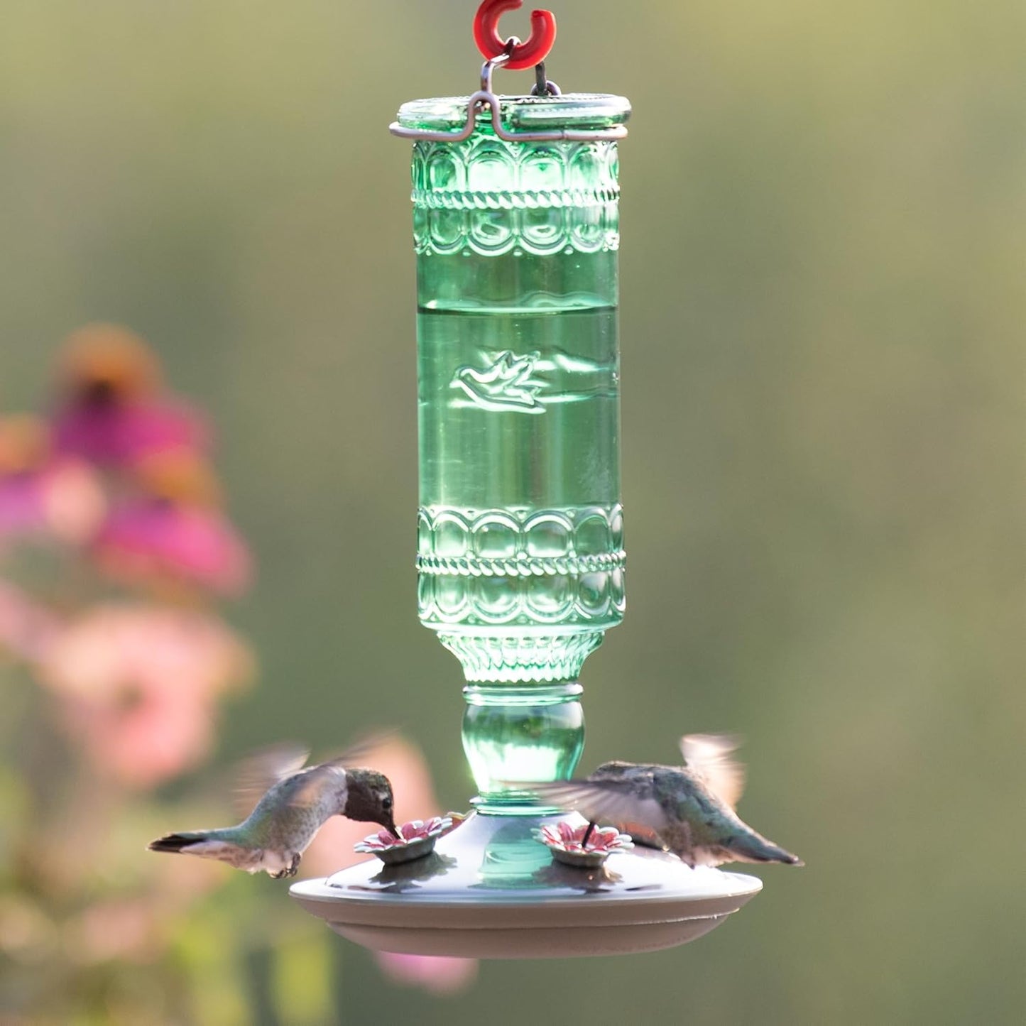 Perky-Pet Hummingbird Glass Nectar Feeder 4 ports