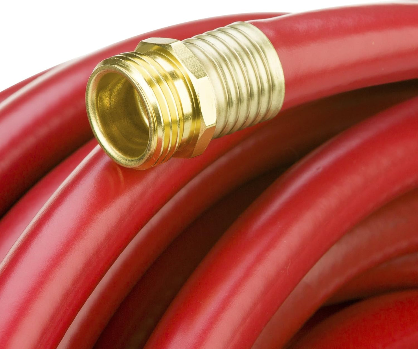 Swan Products SNFR58100 Farm & Ranch Durable Heavy Duty Water Hose with Crush Proof Couplings 100' x 5/8", Red