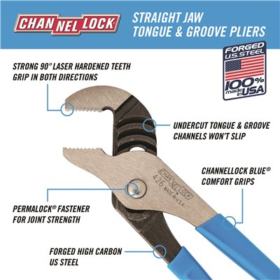 Channellock 6 in. Tongue and Groove Slip Joint Pliers