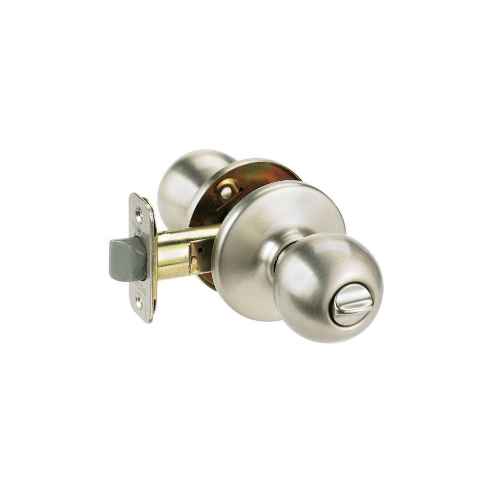 Kwikset 300P 15 CP Polo Bed And Bath Privacy Lockset Satin Nickel