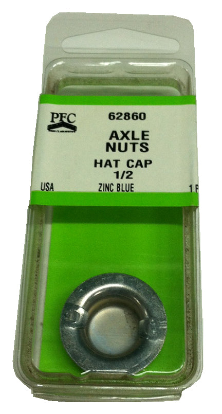 AXLE NUT 1/2" HAT CAP 62857 PK