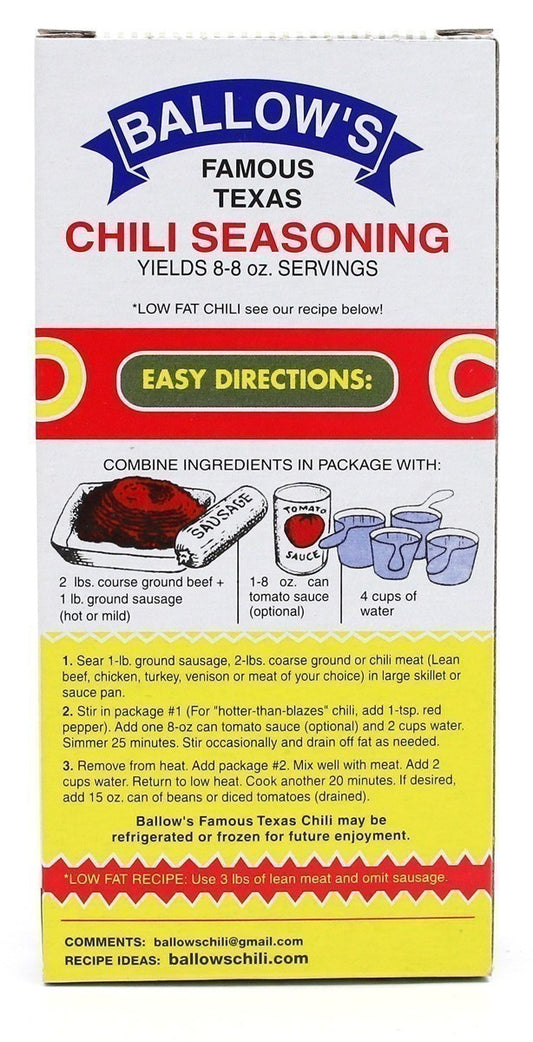 Ballow's Famous Texas Chili