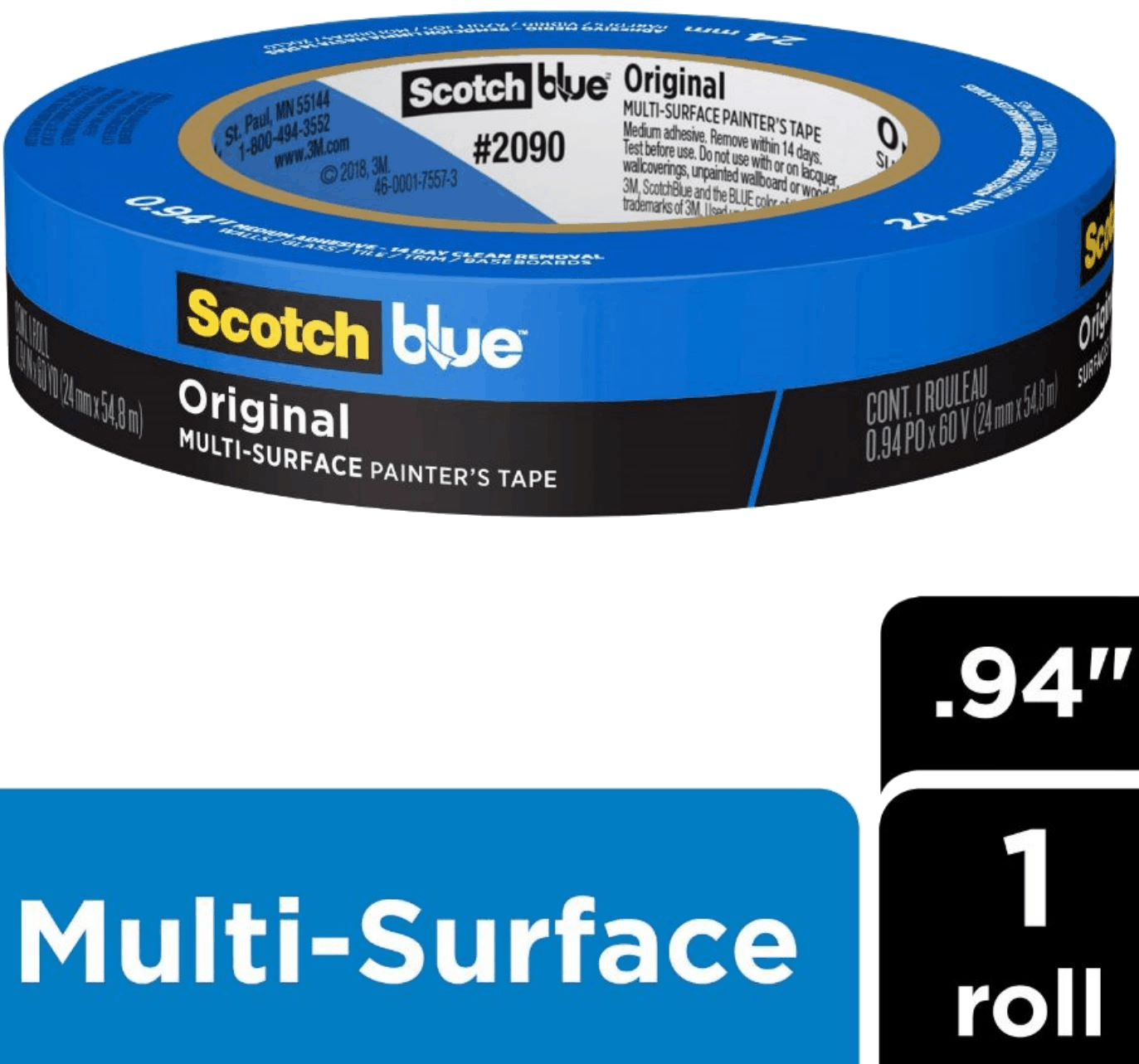 SCOTCH PAINTERS TAPE .94"X60 YARDS