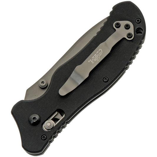 Rite Edge 4002 Axis Lock Gray Knife Black Handles