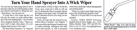 WEEDRAZER PRECISION APPLICATOR-FOAM