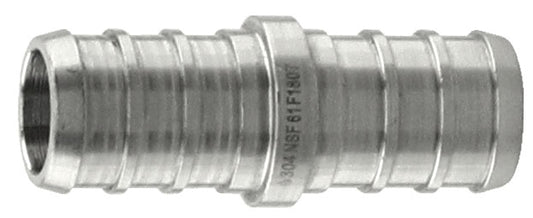 PEX 1/2" X 1/2" POLY-B SS COUPLING 304