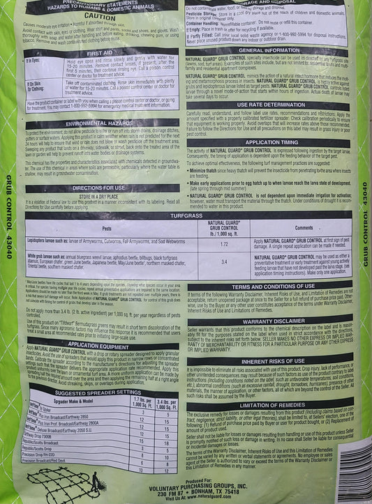 NATURAL GUARD GRUB CONTROL-17 lb