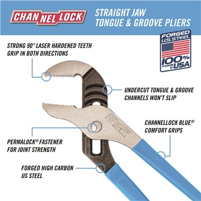 Channellock 10" Tongue and Groove Plier