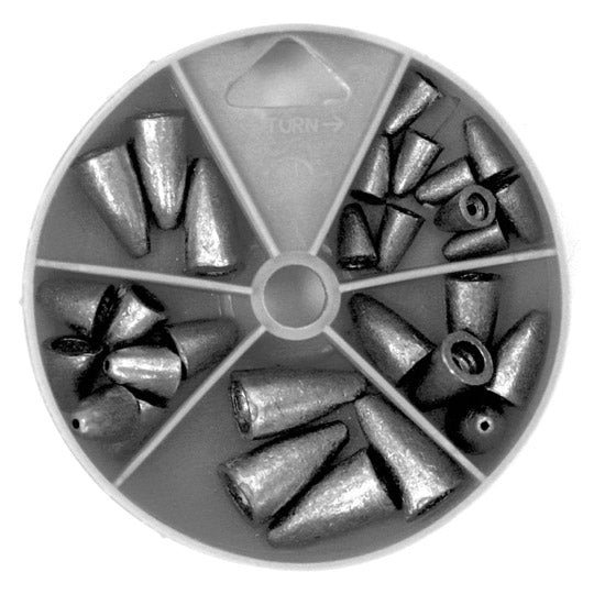 WORM WEIGHT SINKER ASSORTMENT 27 PIECES