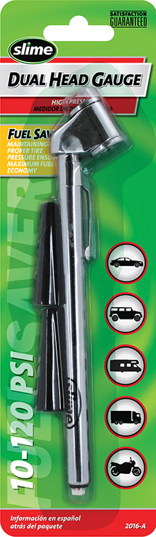 AIR GAUGE TIRE 10-120 PSI-DUAL CHUCK