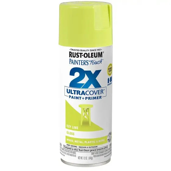 Rust-Oleum 334036 Painters Touch 2X Ultra Cover Lime Gloss Spray Paint