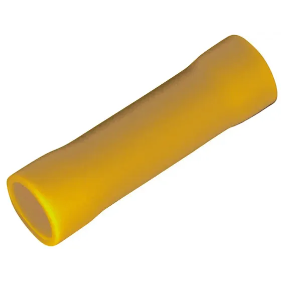 GB 20-126 Butt Splice Connector Yellow 12 To 10 Gauge