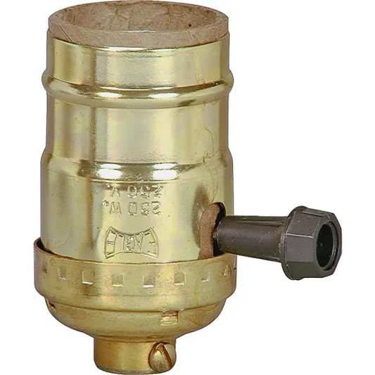 Eaton Wiring Devices 925ABD-BOX Turn Knob Metal Lamp Holder 3 Way