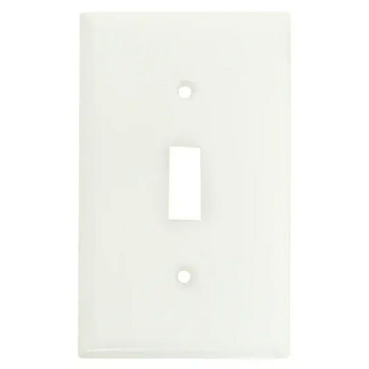 Eaton Wiring Devices 2134W-BOX 1 Gang Standard Toggle Wall Plate White