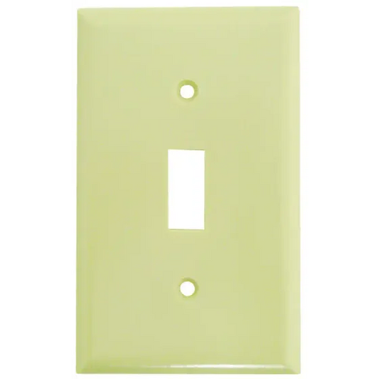Eaton Wiring Devices 2134V-BOX 1 Gang Standard Toggle Wall Plate Ivory