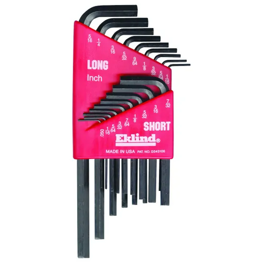 Eklind 10018 Hex L 18 Piece SAE Hex Key Set