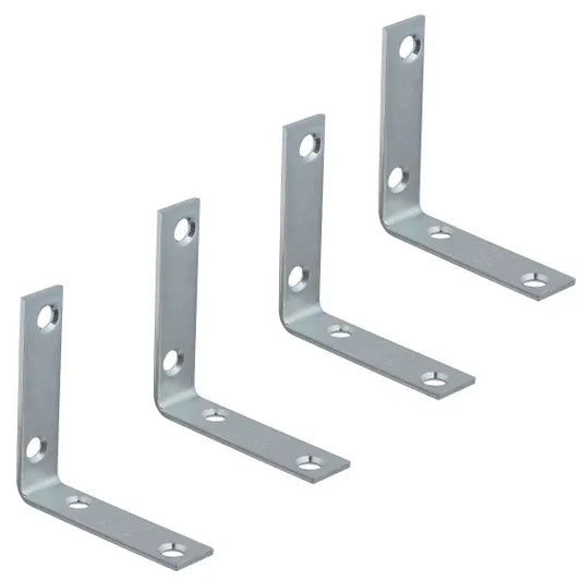 National Hardware N113-233|4 Corner Braces 2-1/2 By 5/8 By 0.10 Inch Zinc Plated Steel 4 Pack