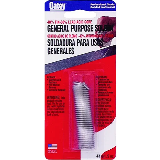 Oatey 53011 1 1/2 Ounce General Purpose Solder