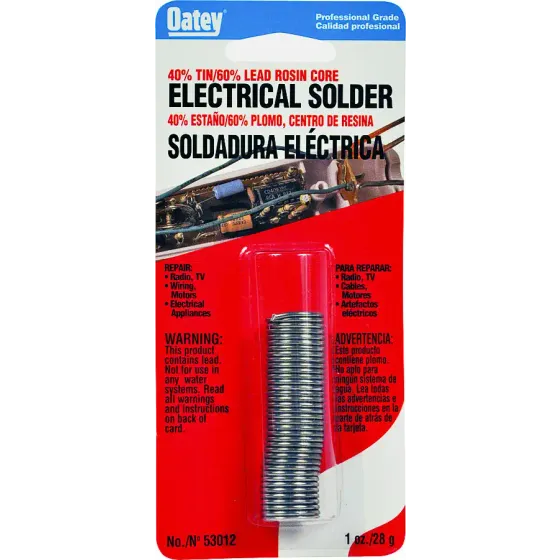 Oatey 53012 1 Ounce 40/60 Electrical Solder