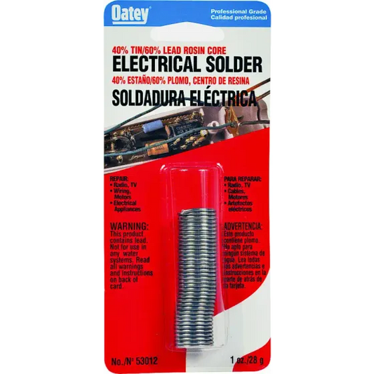 Oatey 53012 1 Ounce 40/60 Electrical Solder