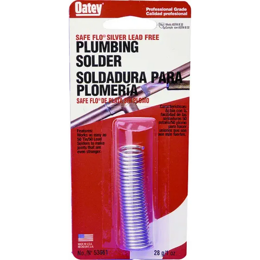 Oatey 53061 Safe Flo 1 Ounce Silver Solder