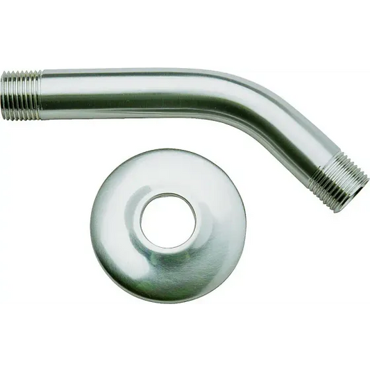 Plumb Pak PP825-10 6 Inch Chrome Shower Arm With Flange