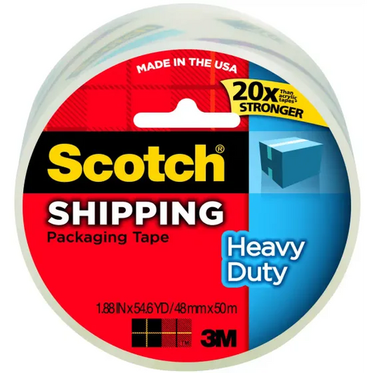 3M 3501-CL Scotch 1.88 by 54.6 Yards Pack Tape