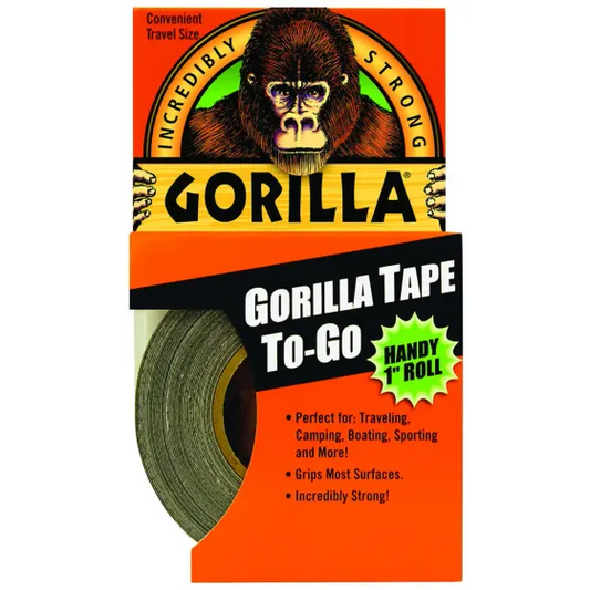 Gorilla 6100109 Duct Tape, 30 Yard 1 Inch Black