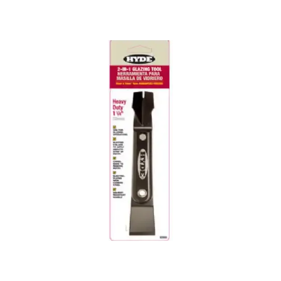 Hyde 02950 Black & Silver 2 In 1 Glazing Tool 1-1/4 Inch