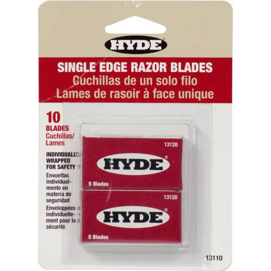 Hyde 13110 Single Edge Razor Blades 2 Packs Of 5