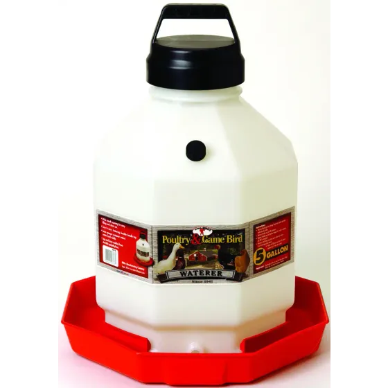 Little Giant PPF5 Poultry Waterer, 5 Gallon Capacity, Plastic