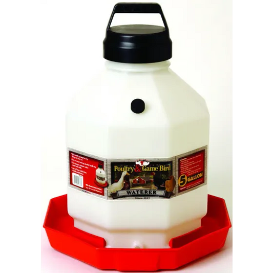 Little Giant PPF5 Poultry Waterer, 5 Gallon Capacity, Plastic