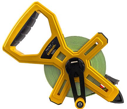 TAPE MEASURE 100FT. OPEN REEL FIBERGLASS TAPE KOMELON