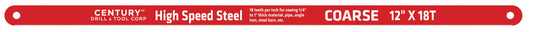 Century Drill & Tool 4337 Hacksaw Blade High Speed Steel - 12 in. x 18T