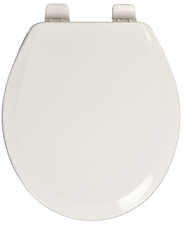 Centoco Round Closed Front White Plastic Toilet Seat with Slow Close Centoco