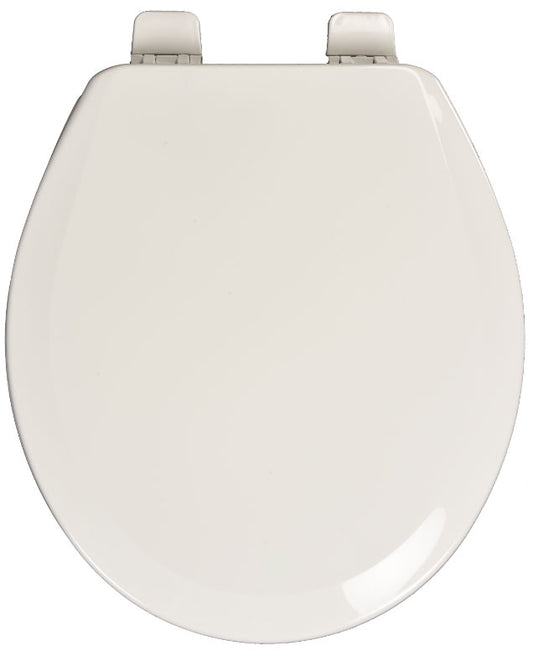 Centoco Round Closed Front White Plastic Toilet Seat with Slow Close Centoco