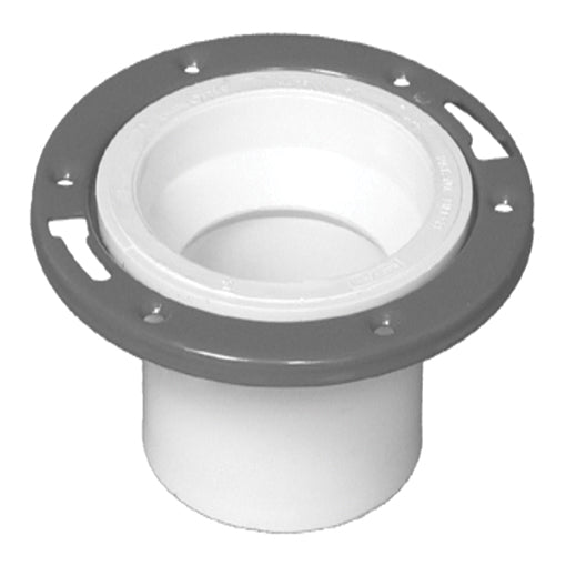 Charlotte Pipe PVC 00811 0800HA 4 Inch Pvc/Dwv Closet Flange